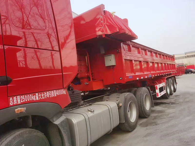 后翻自卸半挂车